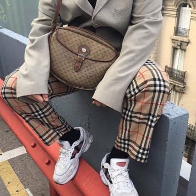 Burberry pattern pants