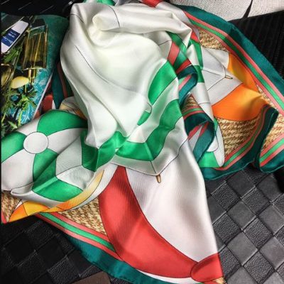 Hermes silk scarf