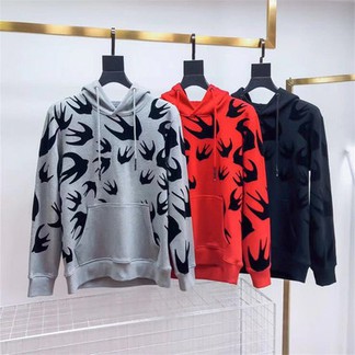 Alexander McQueen Swallow Bird Hoodie