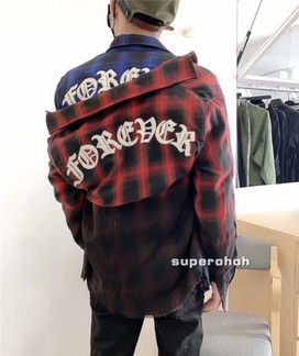 Amiri Faded Tie Dyed Forever Flannel Shirt