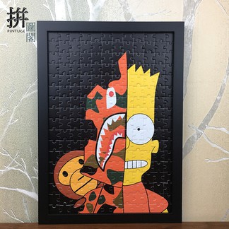 Bape x Cartoon painting