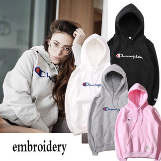 Champion Embroidered Logo Hoodie