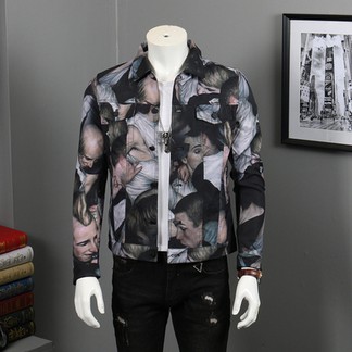 Dior x Dan Witz Moshpit Full Print Denim Jacket