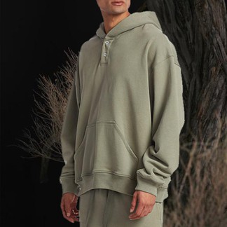 FOG Henley Hoodie (Season 6) (Army Green)