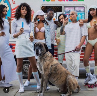 Guess x ASAP Rocky Cotton Candy T-Shirt