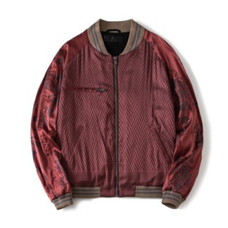 Haider Ackermann Red Jacquard Bomber (Worn by Kanye)
