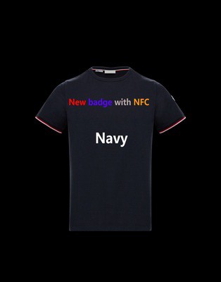 Moncler Tri-Color Sleeve T-Shirt w/ NFC Tag
