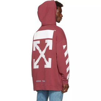 Off-White Burgundy Hoodie (FW17)