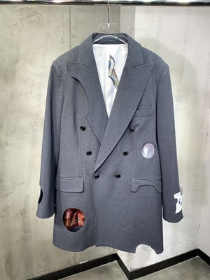 Off-White Meteor Cut-Out Blazer (Grey)