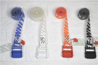 Off-White Transparent Industrial Belt