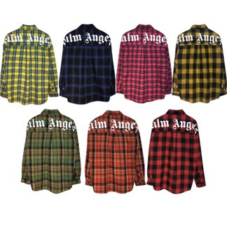Palm Angels Flannel Plaid Shirt