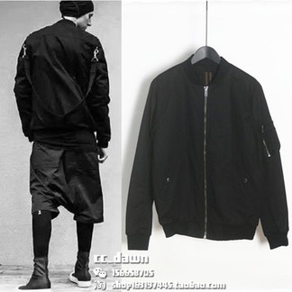 Rick Owen DRKSHWD Strap Bomber Jacket