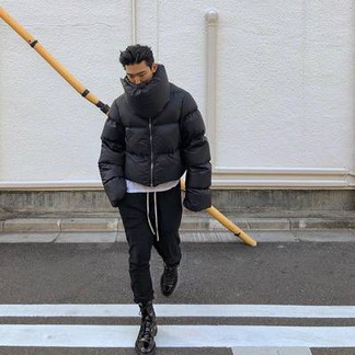Rick Owen Sisyphus Cropped Down Jacket (FW18)