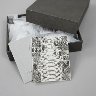 Rick Owen Snake Print Cardholder