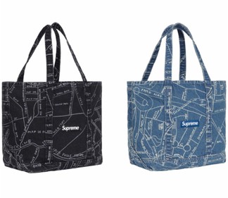 Supreme Gonz Demin Map Tote Bag (SS19)