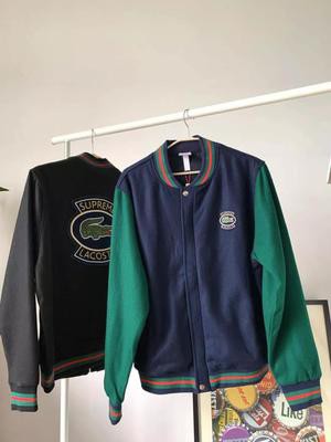 Supreme x Lacoste Varsity Jacket