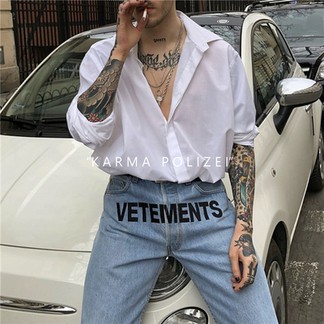 Vetements Crotch Logo Pants
