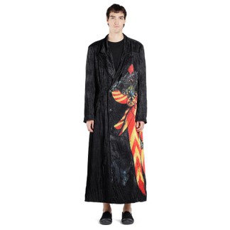 Yohji Yamamoto Knight Pattern Velvet Coat (SS20)
